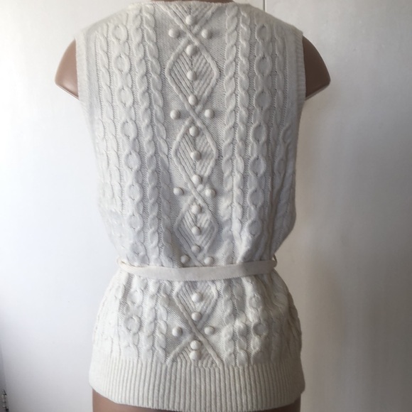 GEOGE ME by Mark Eisen cable Knitted women’s Sweater Vest size 12/14”. ( XL”) - Picture 7 of 13
